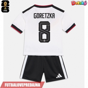 Lacne Dětský Futbalové dres Nemecko Leon Goretzka #8 MS 2026 Krátky Rukáv - Domáci (+ trenírky)